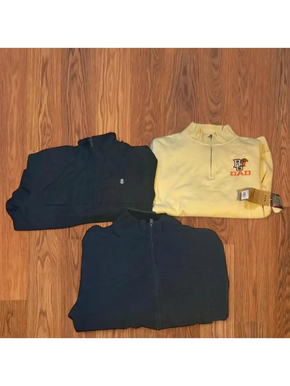Men’s Jacket Bundle 3 Piece Izod Arrow Blue 84 Zip Up Quarter Zip Streetwear